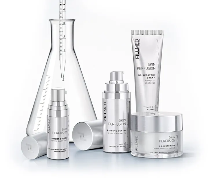 The Fillmed Skin Perfusion range of serums and creams